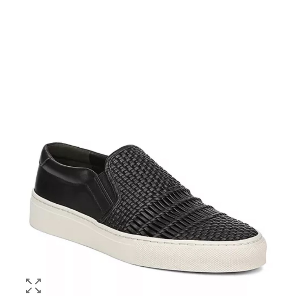 Via Spiga Sara Woven Leather Slip-On Sneakers